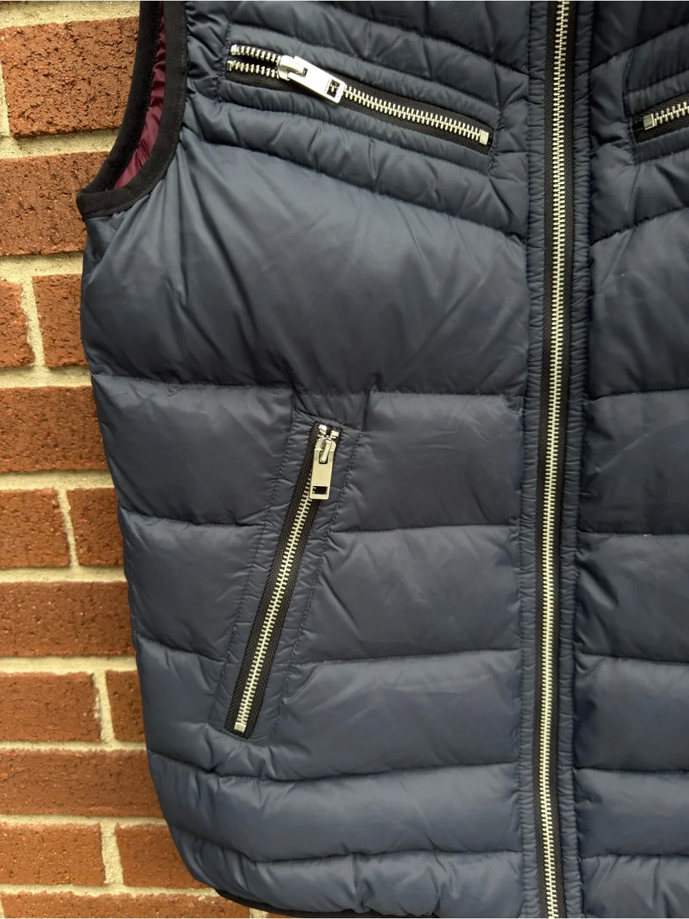 Diesel Men's Dark Navy Quilted Puffer Vest